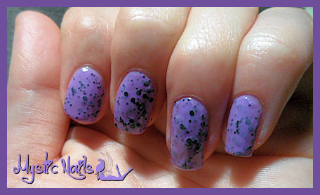 vernis yes love speckled mauve