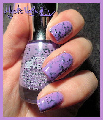 vernis yes love speckled mauve